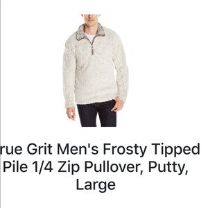 True Grit Frosty Tipped 1/4 Zip Pullover